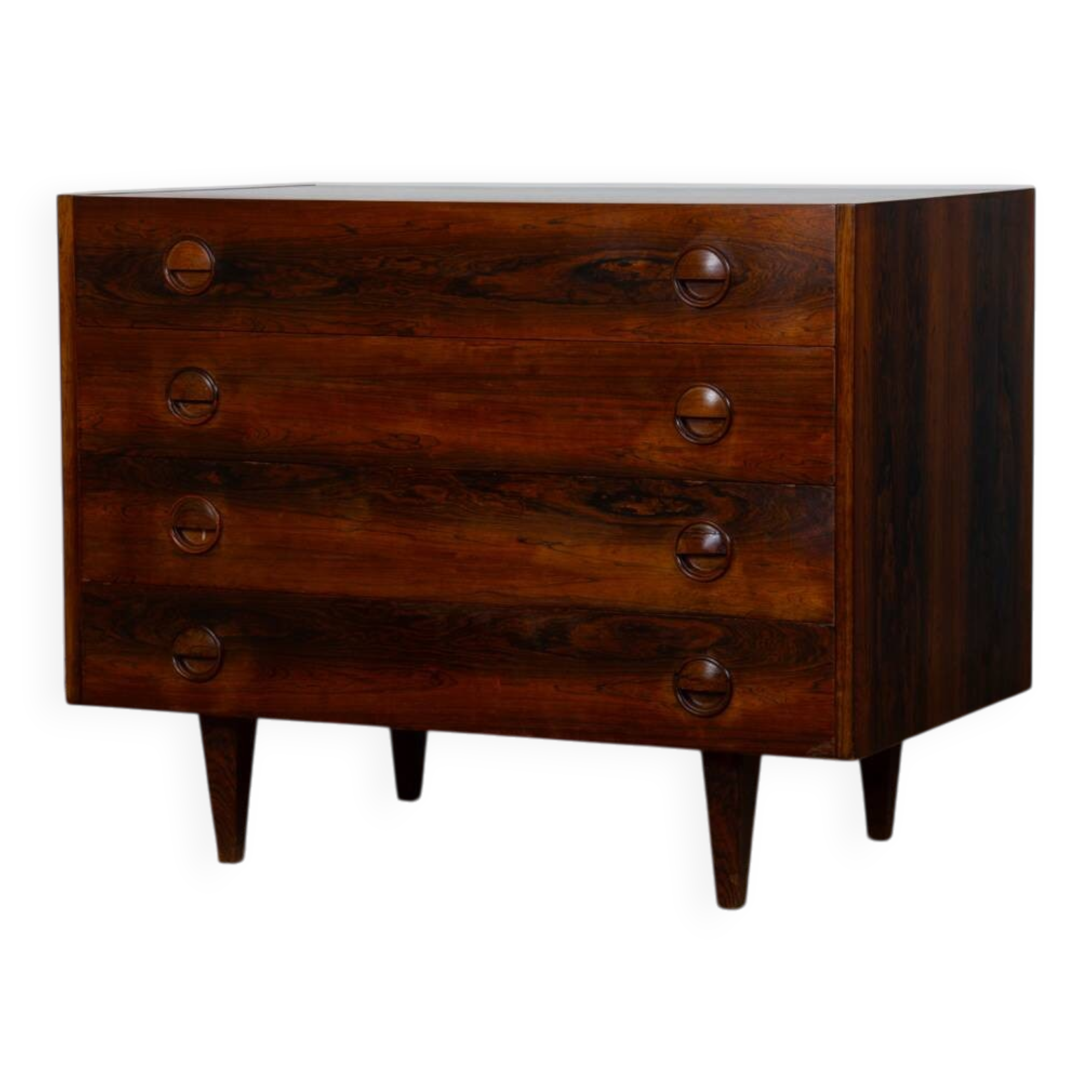 Scandinavian rosewood chest of drawers from the 1960s