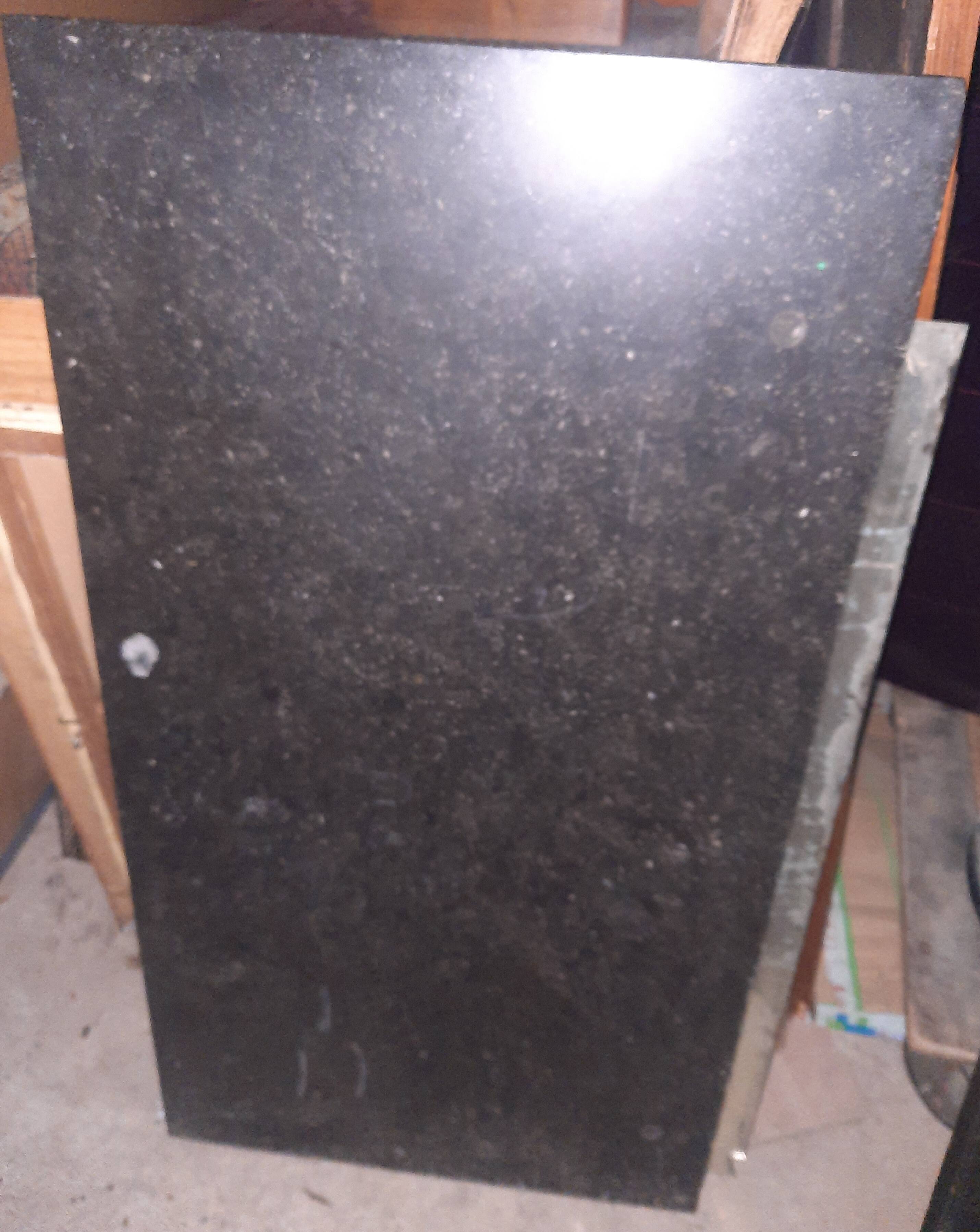 Nineteenth-century commode with marble top.