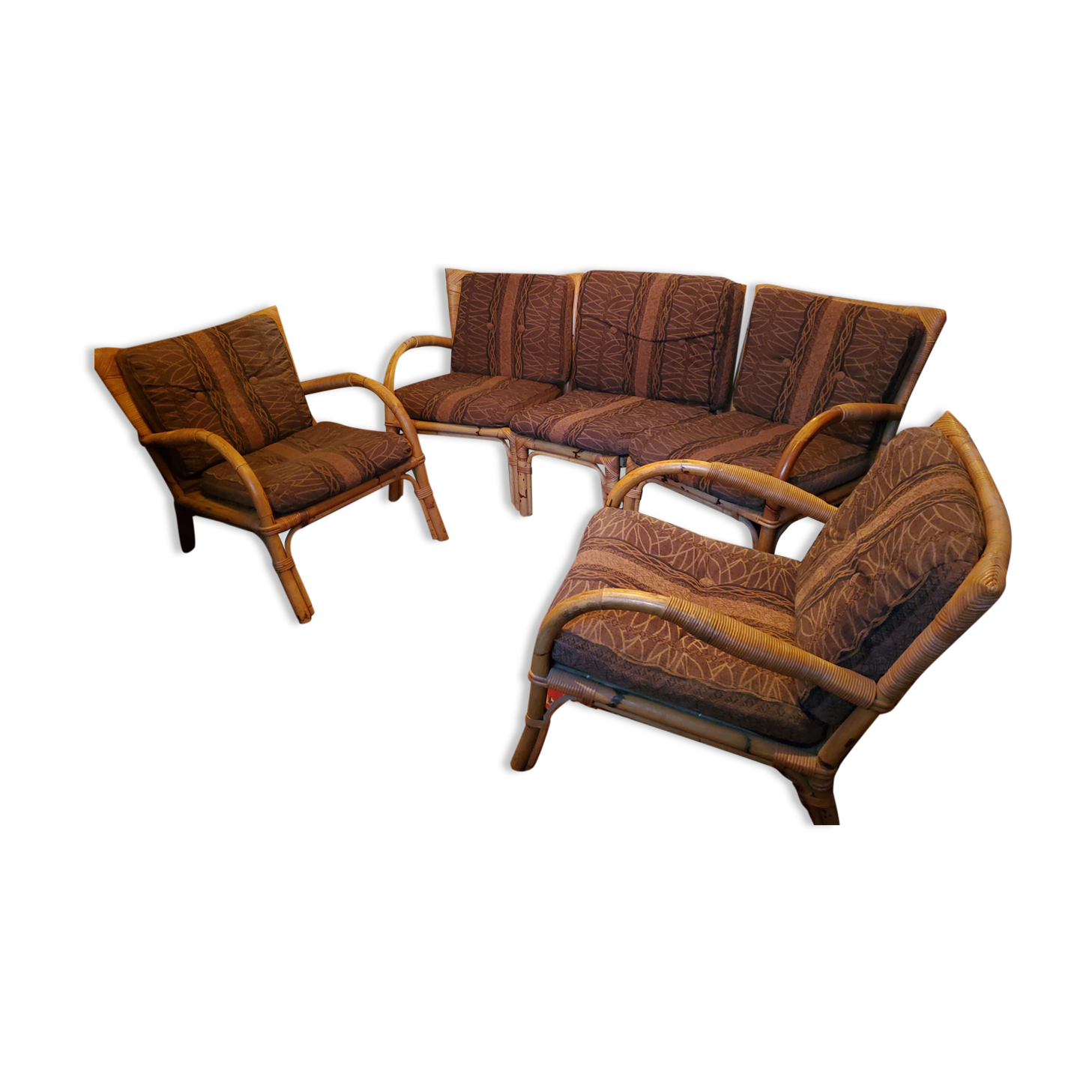Bamboo living room 50s