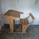 Bureau d'écolier en bois