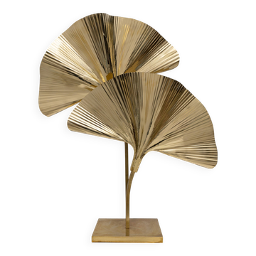 Italian Brass Table Lamp “Ginkgo” – Barbi Style Lighting