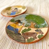 Decorative terracotta plates, Brittany