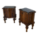 art deco walnut serpentine nightstands, 1920s