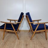 Boomerang" model armchairs by Ton