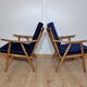 Fauteuils modèle "boomerang" de Ton
