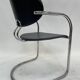 Vintage dining chair effezeta made in Italy design chrome