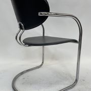 Vintage dining chair effezeta made in Italy design chrome