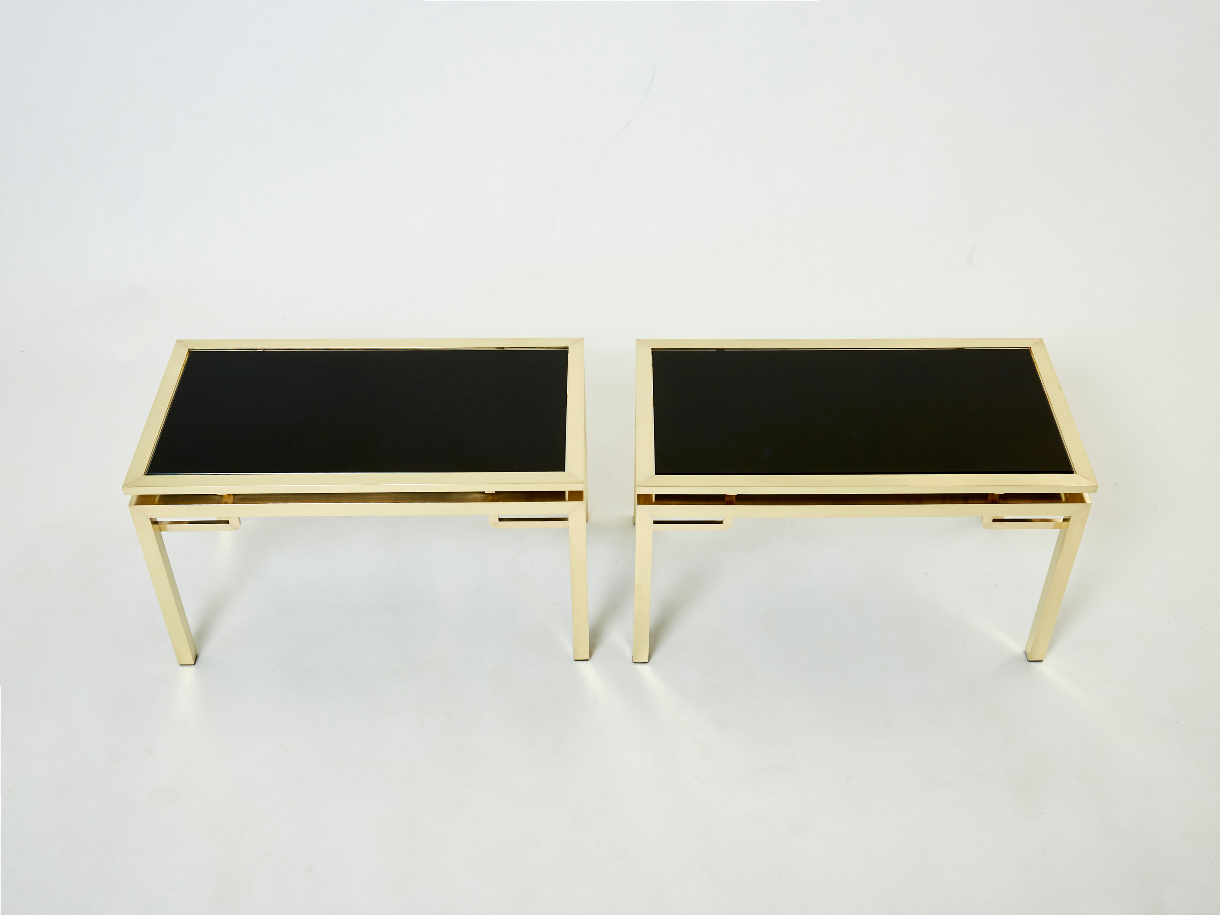 Pair of brass sofa pieces Guy Lefevre for Maison Jansen 70s