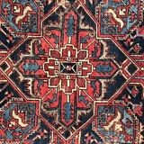 Ancient Heriz Carpet – Cobalt Blue & Indigo – 330 x 218 cm