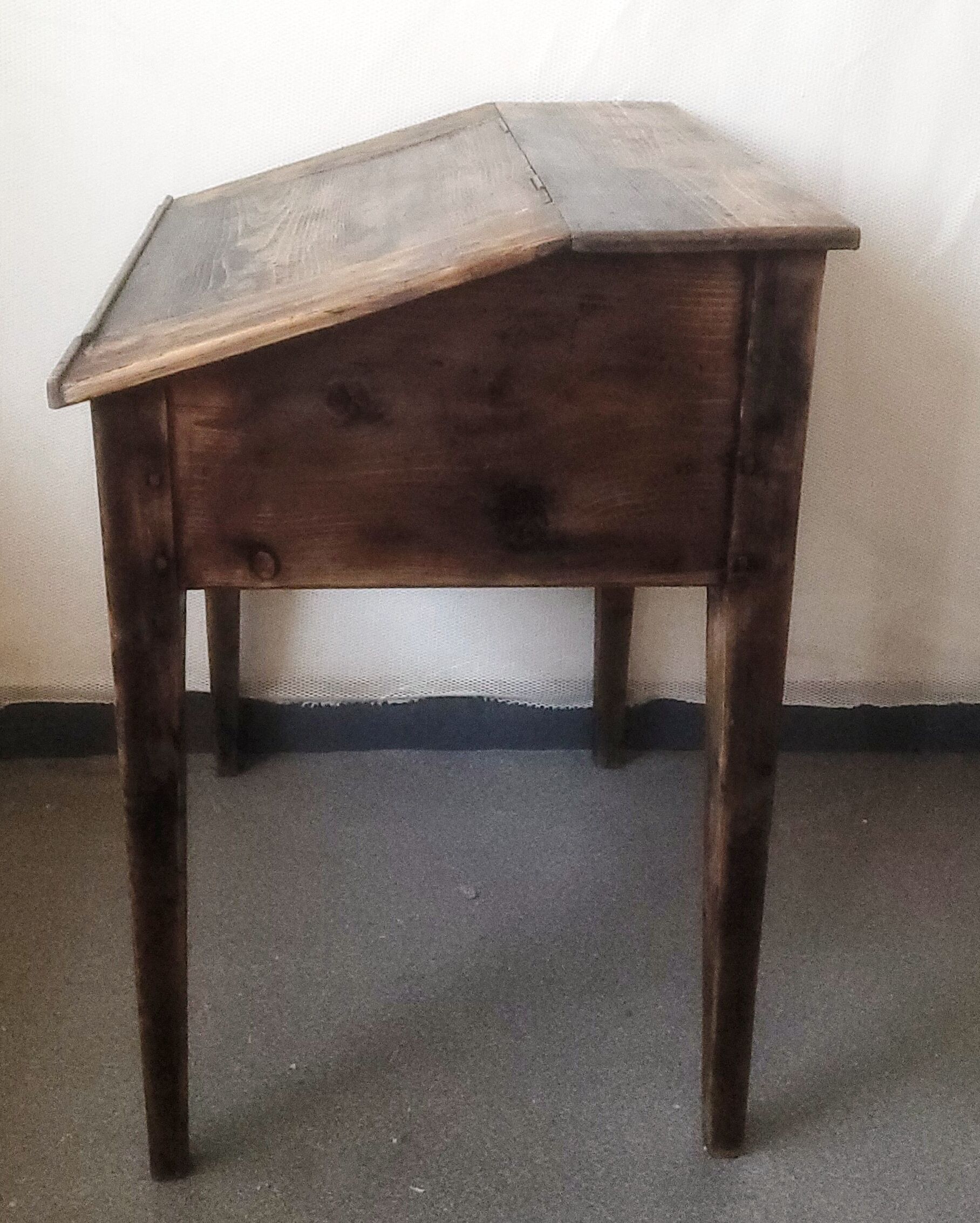 Old desk console entrance cabinet