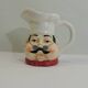 Pichet vintage chef cuisinier en céramique – Cruche humoristique