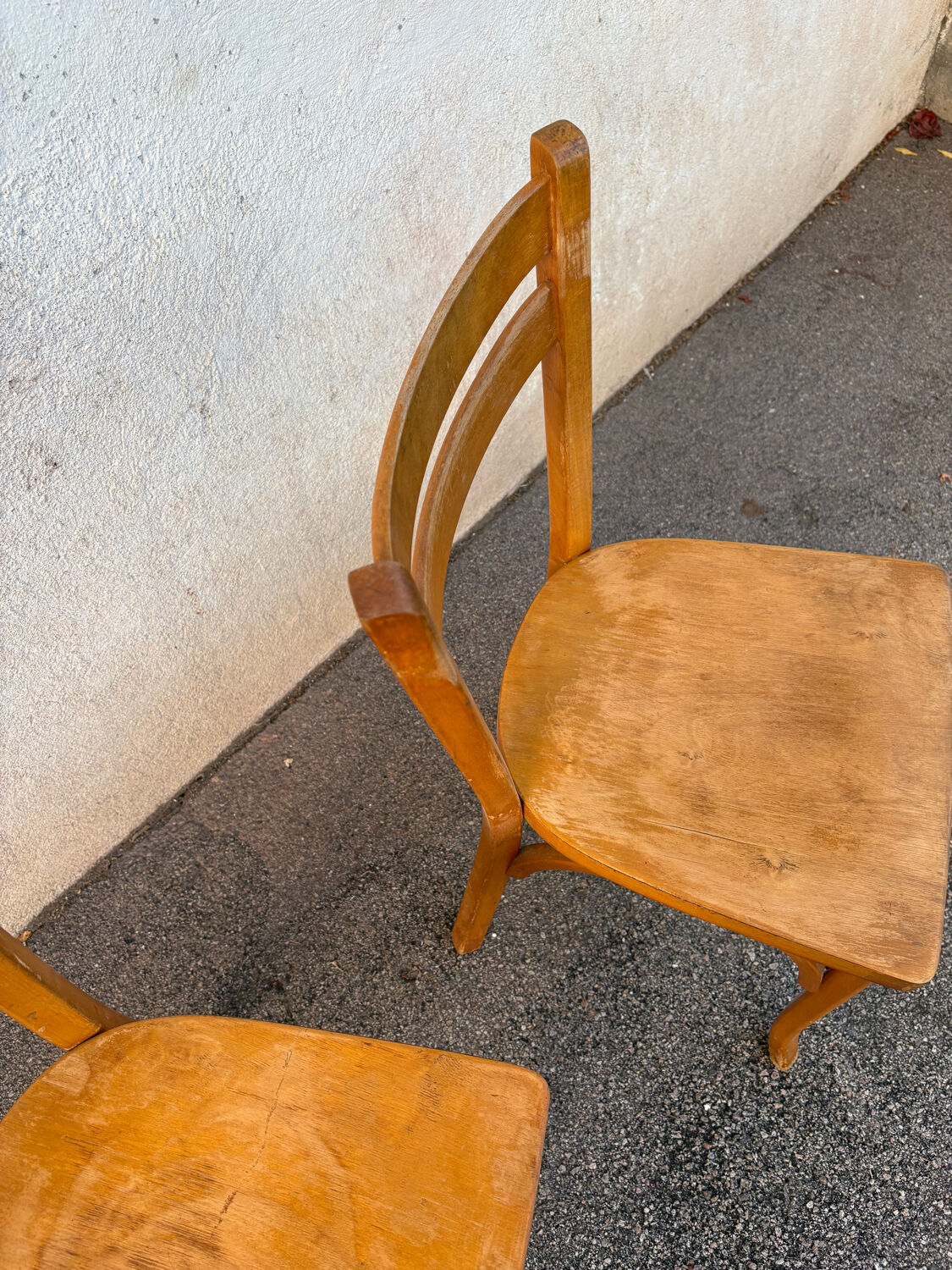 Two Baumann bistro chairs 56