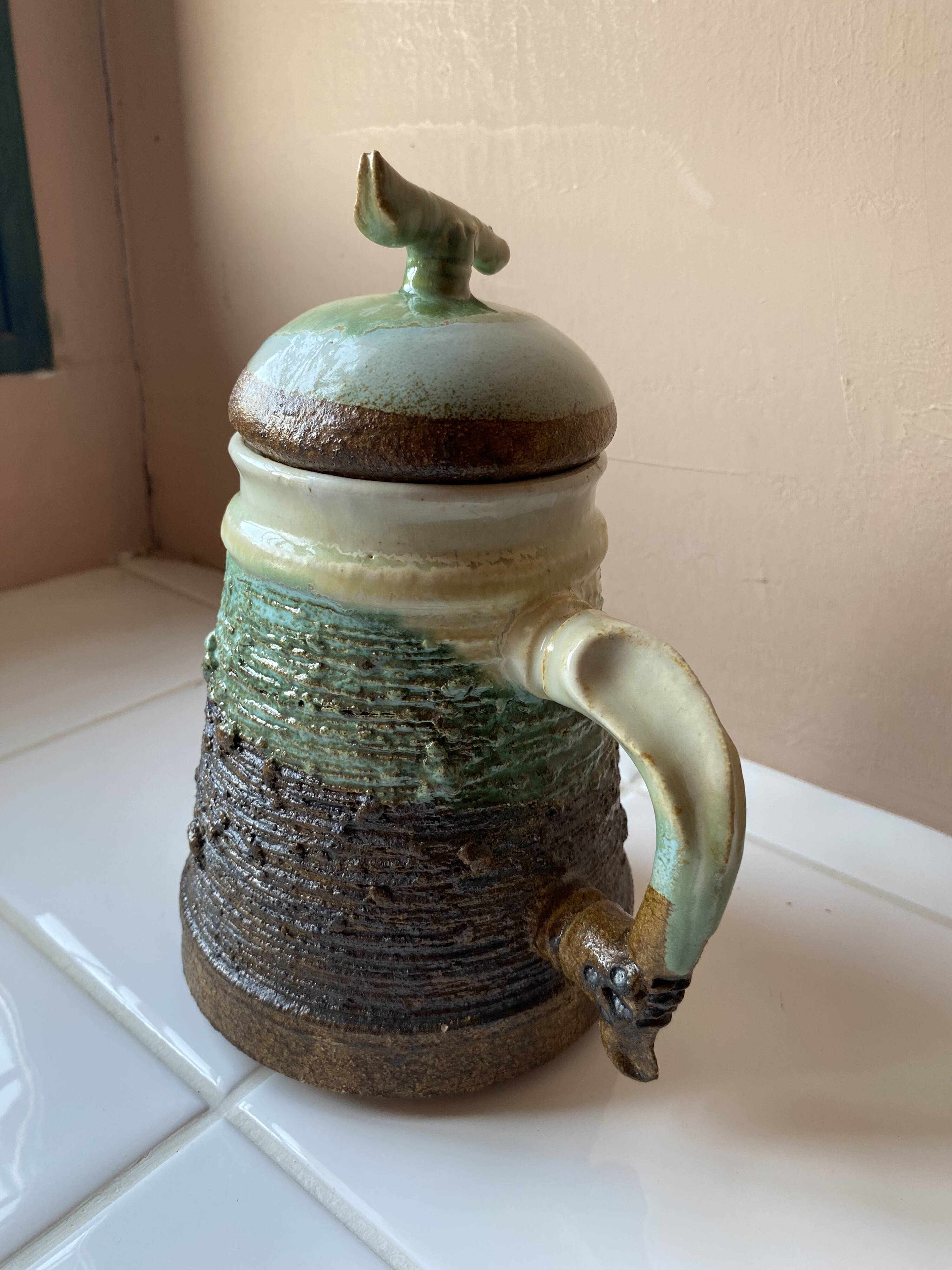 Cafetière, tasses céramiques organiques