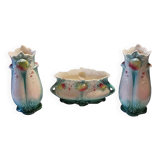 Rare de bruyn fives de lille - beautiful set in slip (art nouveau circa