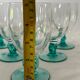 Lot of 8 vintage stemmed glasses