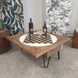 Coffee table, old games table, foldable