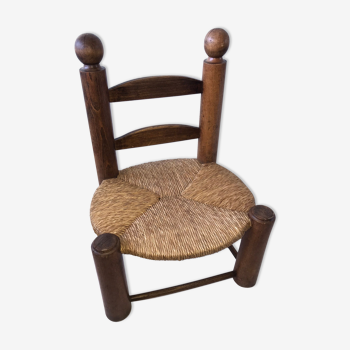 Small mulched chair in solid wood