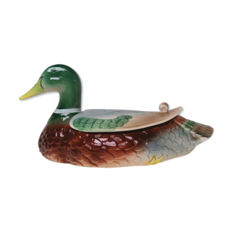 Empty pocket duck Francesco Guarino slip majolica