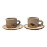 Tasses à café en grès poterie de la colombe