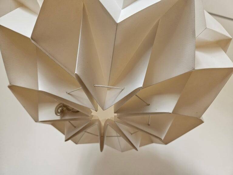 Rare large pendant from the mid-century, Le Klint style, Denmark, 1970