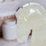 Vintage Onyx Bookend - Horse
