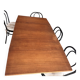 Table extensible en teck de style scandinave, années 60