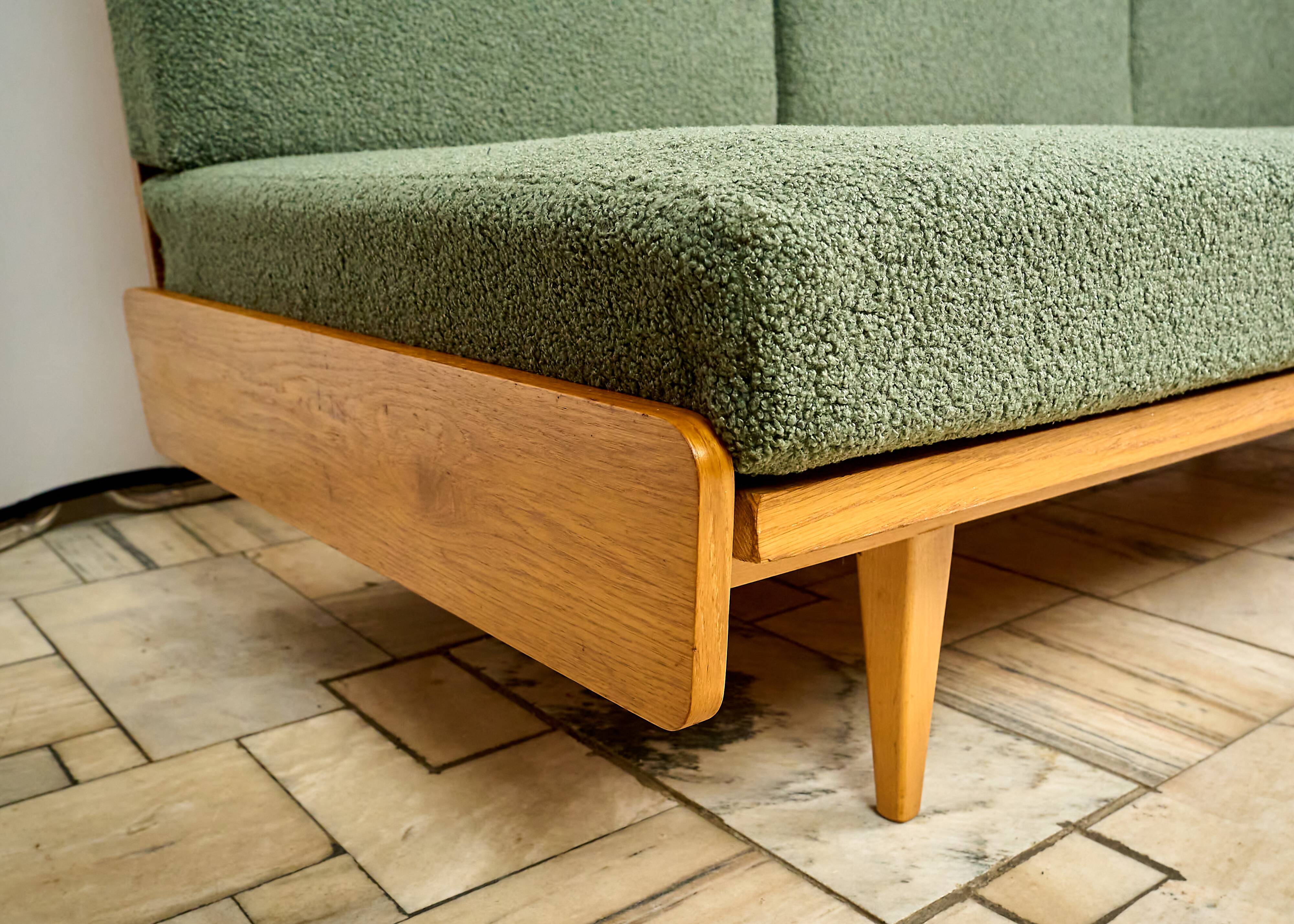 Sofa bed Interior Prague, Czechoslovakia, 1960s.