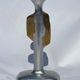 David Marshall sculptural candlestick, metaland bronze