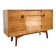Mid-century teak sideboard, 2 doors 4 drawers — brutalist spirit
