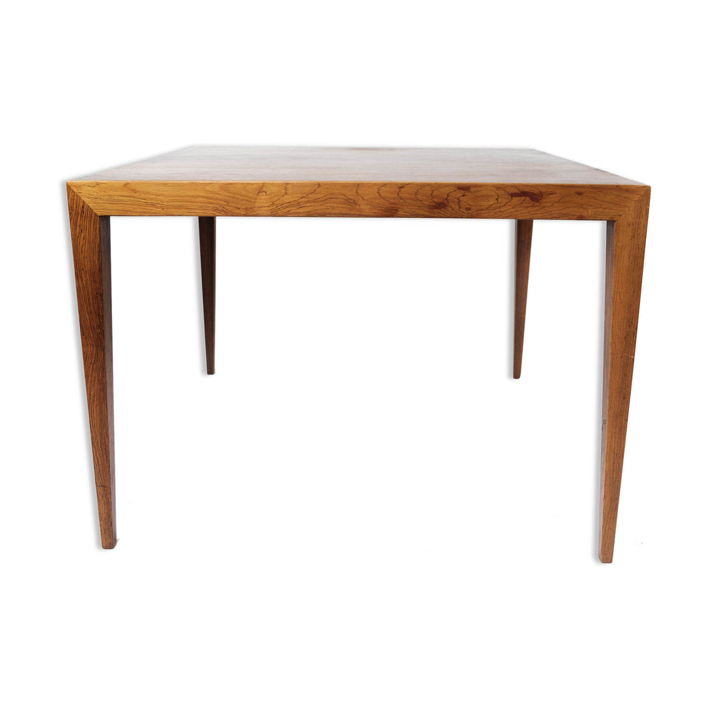 Coffee table in rosewood designed by Severin Hansen for Haslev Furniture, 1960s