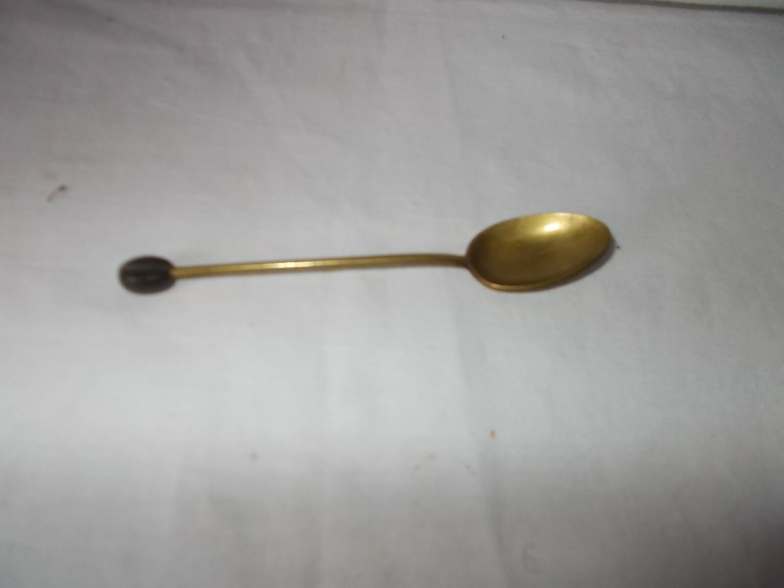8 coffee spoons in vermeil