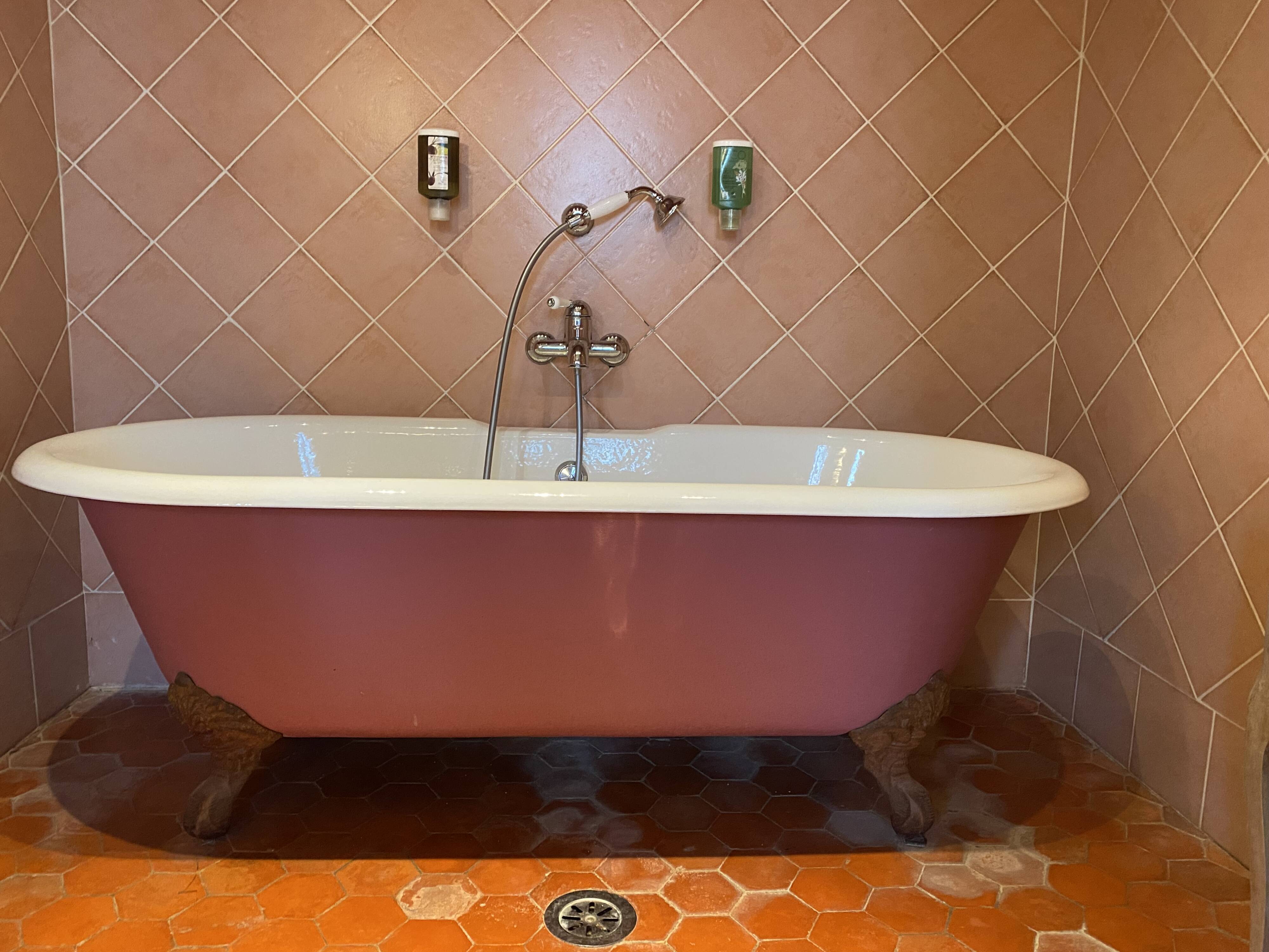 baignoire à pattes de lion