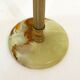 Onyx standing ashtray - gold metal