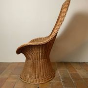 Fauteuil en osier tressé
