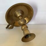 Brass cellar rat candle holder