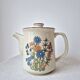 Cafetière en grès à fleurs '70s - Vintage