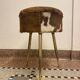 Tripod cowhide stool