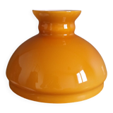 Caramel ochre opaline glass globe lampshade