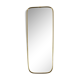 Asymmetrical mirror gold metal 60s