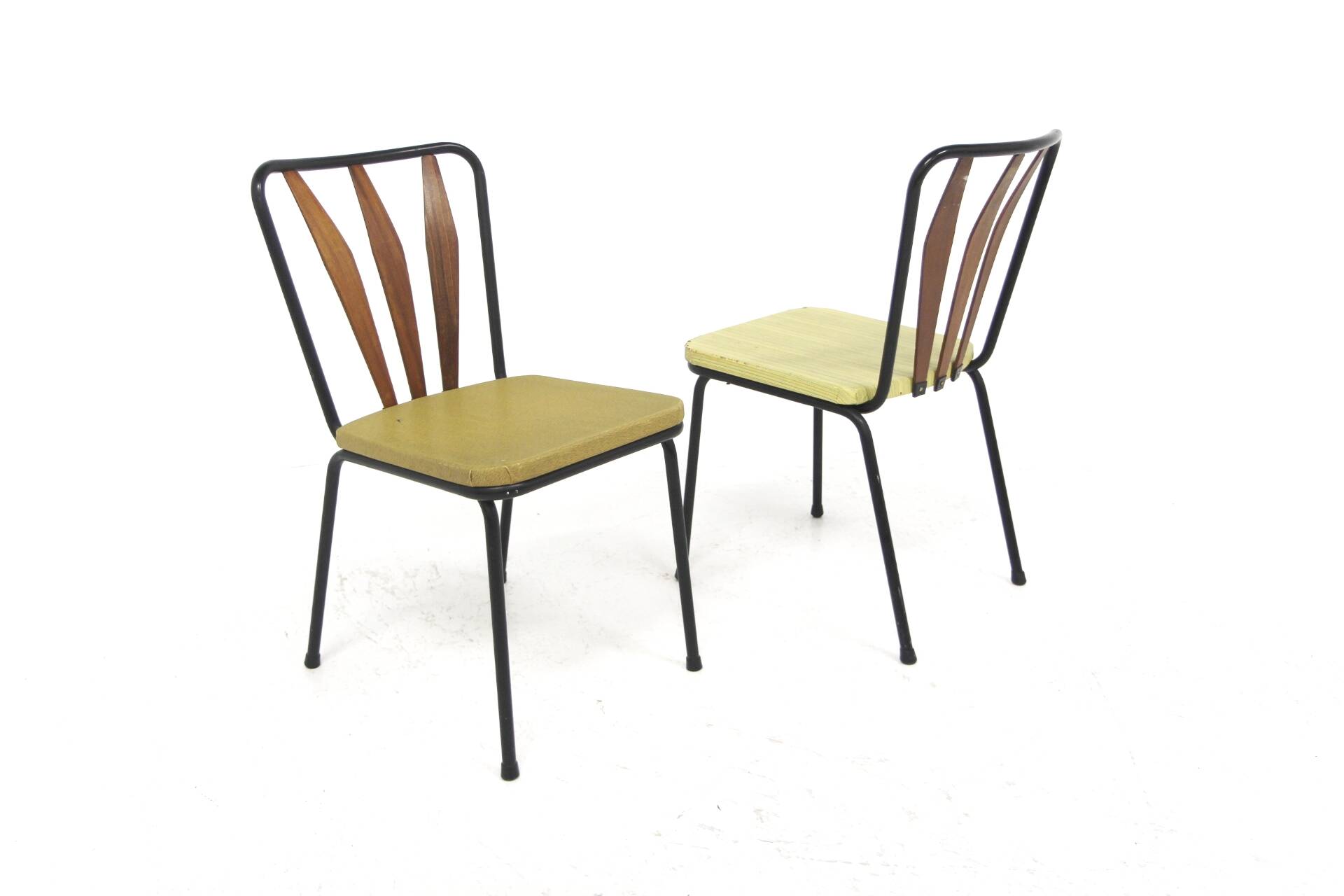 Set of 2 metal chairs, Bjärnums Slöjdfabrik, Sweden, 1950