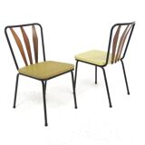 Set of 2 metal chairs, Bjärnums Slöjdfabrik, Sweden, 1950