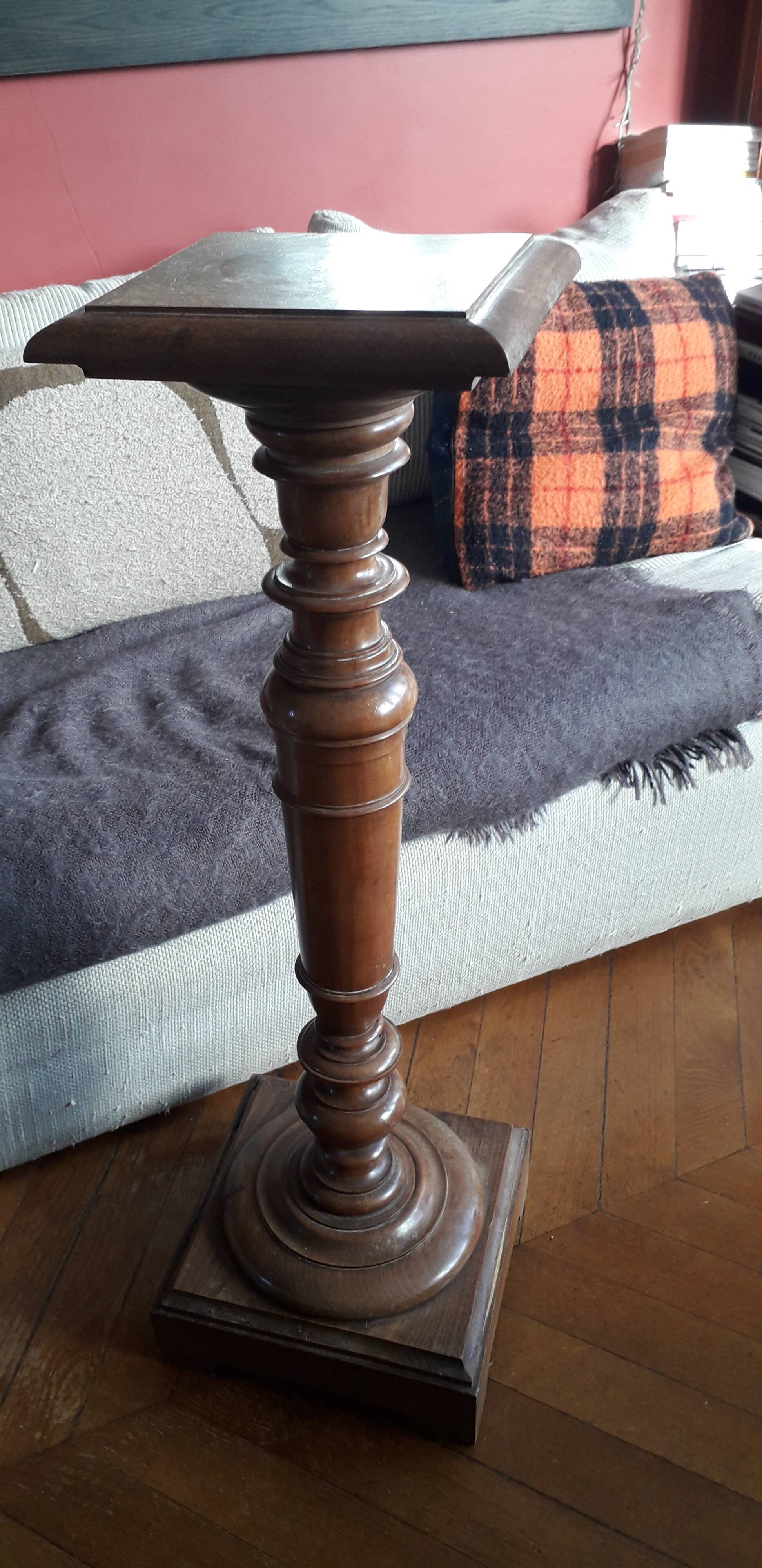 Old wooden column