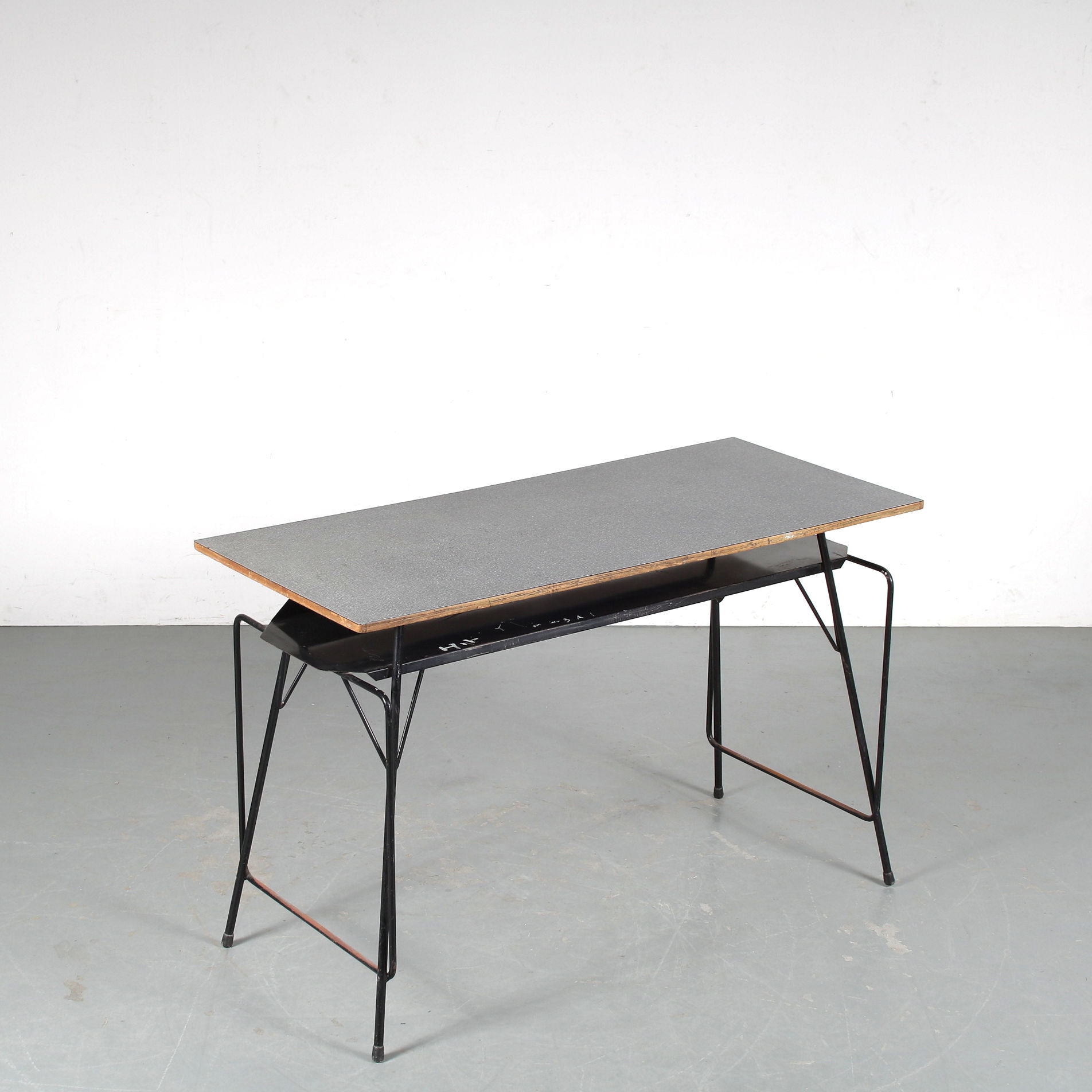 1950s Willy van der Meeren teacher’s desk for Tubax, Belgium
