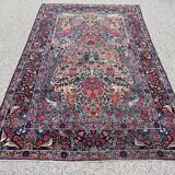 Ancient Persian carpet, Kirman Laver, circa 1880