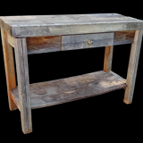 Old workshop workbench, trade furniture