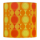 Abat-jour Focale H35 D35 - tissu époque 70