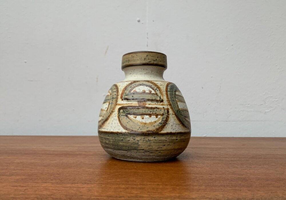 Danish vase from the mid-century pottery studio of Søholm, 1960s.