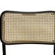 Chaise design Cesca modèle B32 en noir - structure noire