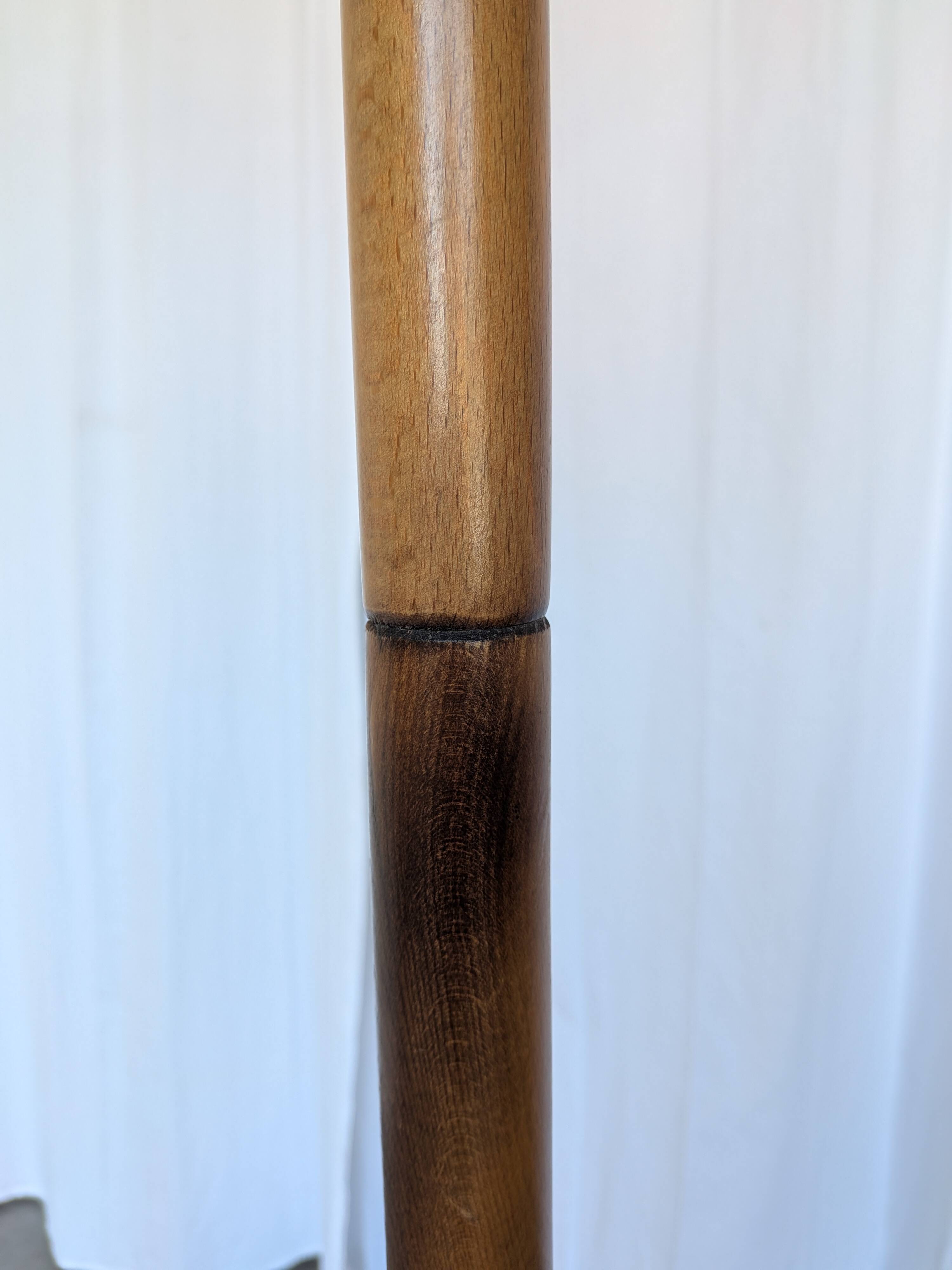 Porte-manteau vintage en bois cintré, arbre à hall Thonet, meuble d'entrée en bois foncé