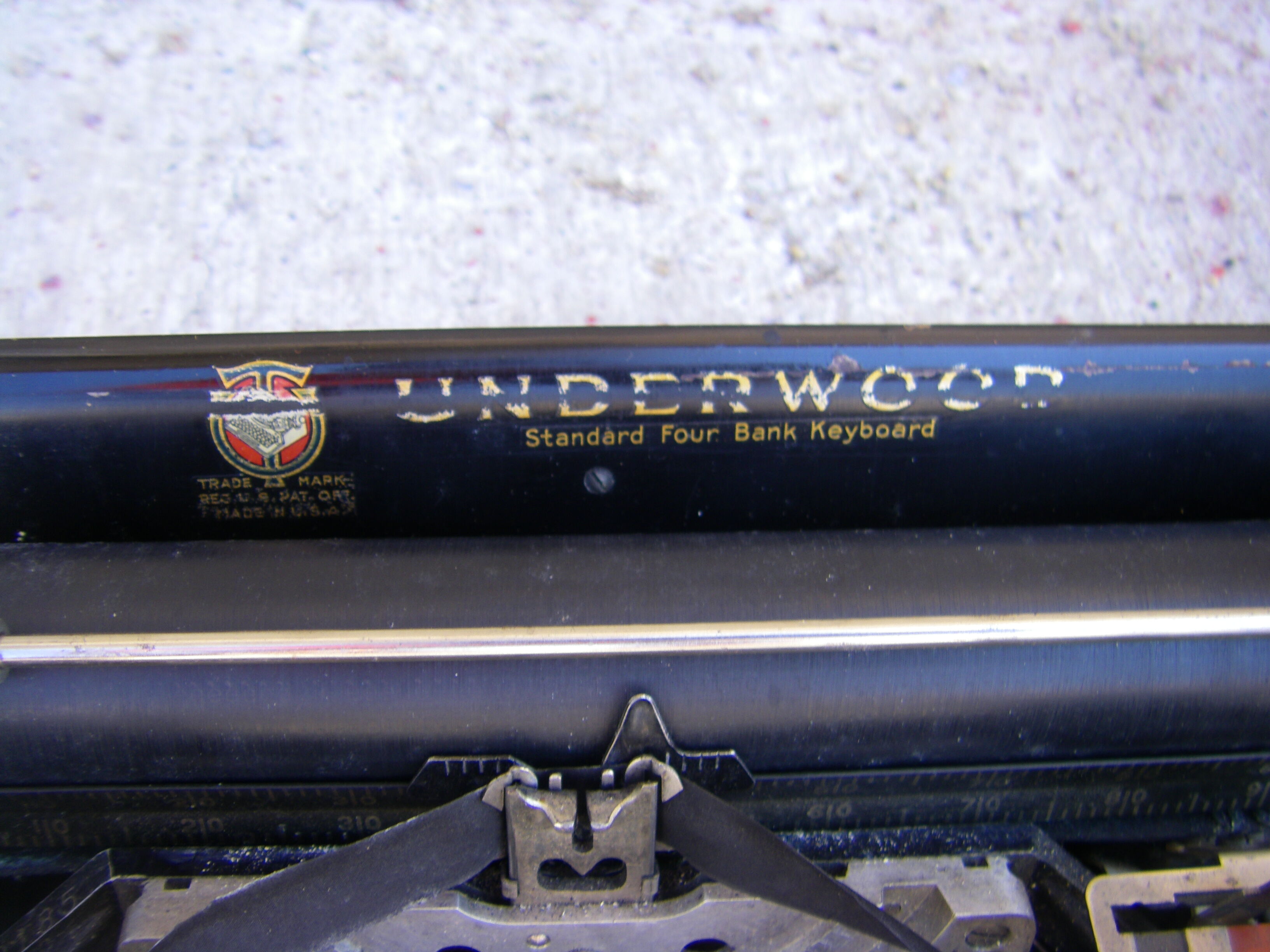 Underwood typewriter